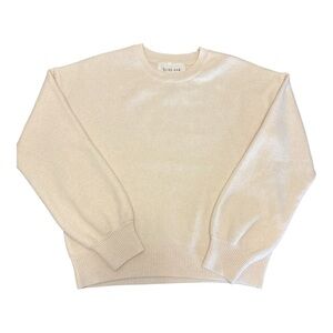 Olive & Oak Light Beige Crewneck Sweater